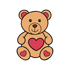 teddy bear icon, teddy bear vector illustration-simple illustration of teddy bear, perfect for teddy bear logos and icons