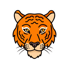 tiger icon, tiger vector illustration-simple illustration of tiger, perfect for tiger logos and icons