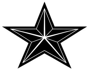 Obraz premium Star silhouette vector illustration