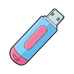 usb drive icon, usb drive vector illustration-simple illustration of usb drive, perfect for usb drive logos and icons