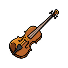 Obraz premium violin icon, violin vector illustration-simple illustration of violin, perfect for violin logos and icons