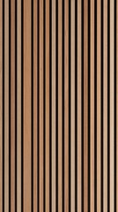 Obraz premium Wooden wall with alternating light and dark vertical stripes, modern interior design inspiration