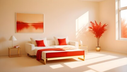 Photo interior modern design room 3d illustration