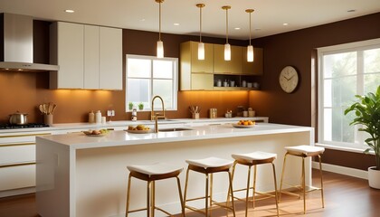 Photo interior modern design room 3d illustration