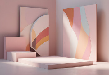 Beauty Product Display Background