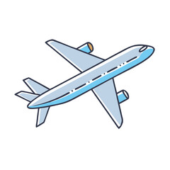 Airplane in Flight Travel Journey Aviation Airplane Icon Flight Transportation