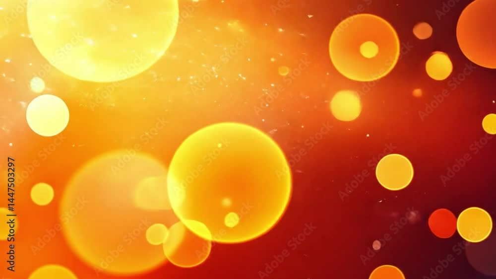 Poster warm orange bokeh: a captivating display of warm orange bokeh lights, creates a stunning visual harm