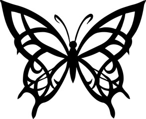 Detailed Butterfly SVG Cut File
