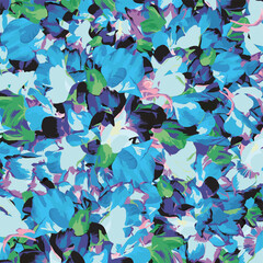 colorful flower art. mixed surface background pattern. trendy digital print. for fabric, scarf, kerchief, textile, design, canvas, banner, cover, card, wallpaper. groovy illustration image