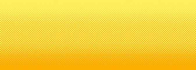 abstract yellow dots halftone banner background. for wallpaper, cover, card, backdrop, surface