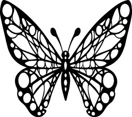 Detailed Butterfly SVG Cut File