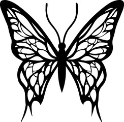 Detailed Butterfly SVG Cut File