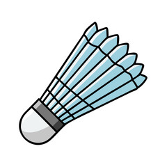 A Detailed Illustration of a Shuttlecock for Badminton