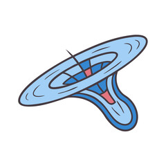 Artistic Illustration of a Wormhole or Black Hole in Spacetime