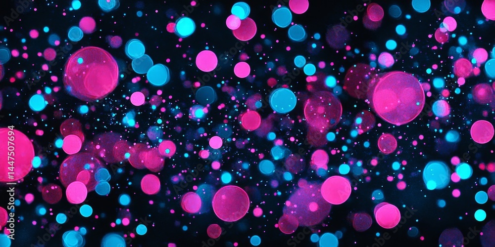 Poster abstract bokeh circles background