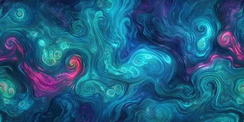Abstract Swirling Colors Graphic Design