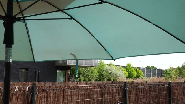 Close up of a parasol