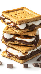 Evening treats close-up on delicious s'mores recipe for outdoor gatherings