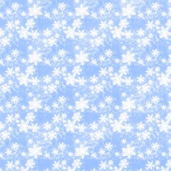 Winter Snowflake Background &ndash; Frosty Ice Texture, Holiday Seasonal Design
