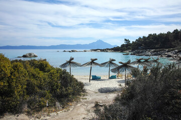Sithonia coastline near Orange Beach, Chalkidiki, Greece