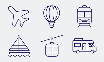 Travel and Direction Icons