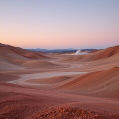 Desert Landscape at Dawn