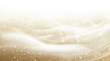 Naklejka premium Beige and white themed background with gently swirling snowflake design for winter ambiance