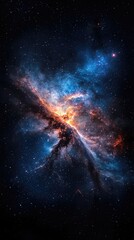 Colorful Nebula in Space