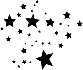 Nightfall Sky with Shooting Stars