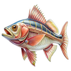fish on a white background