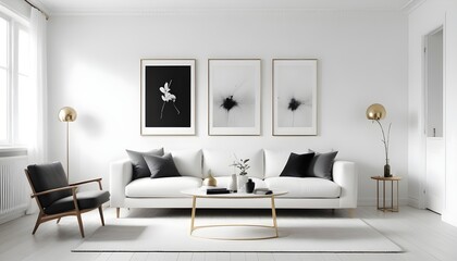 Photo interior modern design room 3d illustration