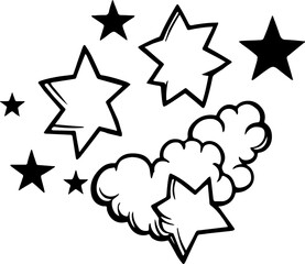 Magical Shooting Star Clipart