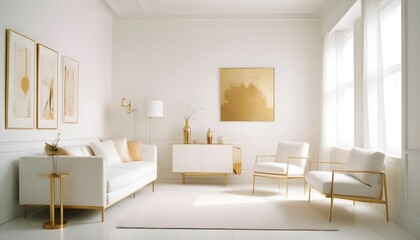 Photo interior modern design room 3d illustration