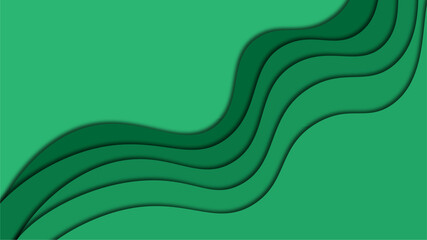 Green paper cut background for website or desktop background