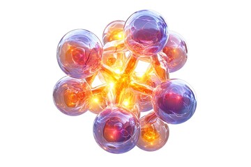 Fototapeta premium 3D Style ATP Molecule with Vivid Phosphates and Energy Dynamics