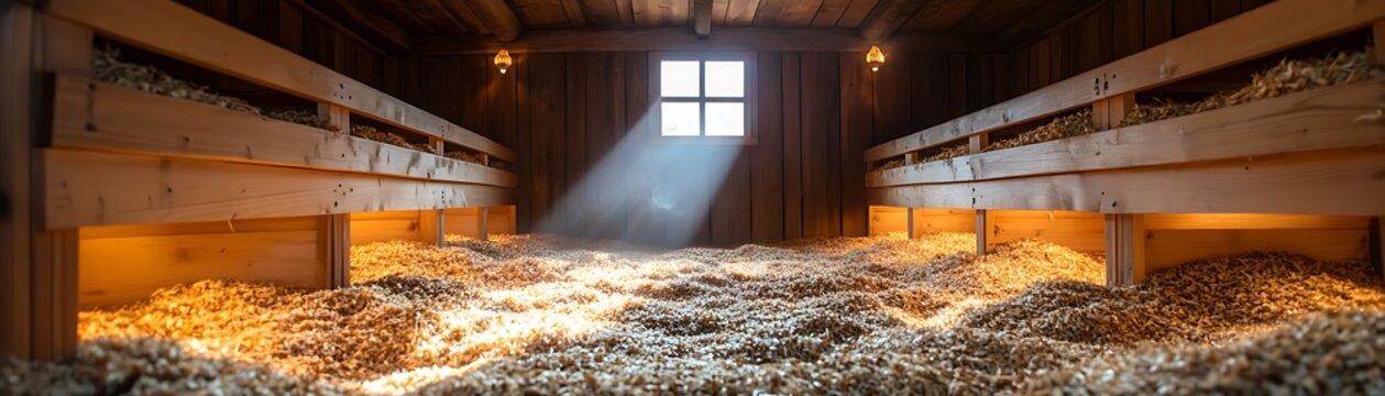 Sunlit Animal Bedding Area