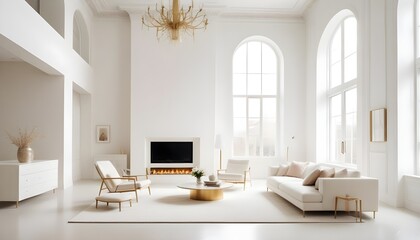 Photo interior modern design room 3d illustration