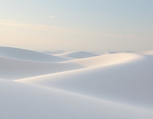 White Sand Dunes Landscape