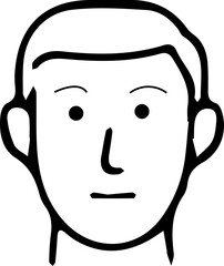 Face Recognition Icon – AI-Based Biometric User Authentication, vector