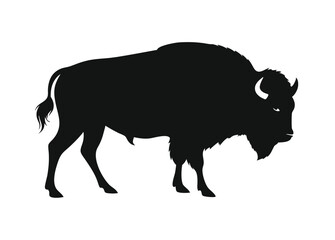 black silhouette of a bull