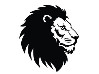 lion head vector isolated with white background 