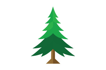 christmas tree isolated on white