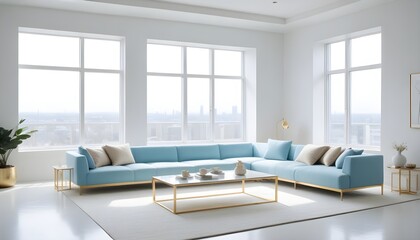 Photo interior modern design room 3d illustration