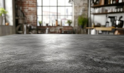 Modern kitchen countertop, blurred background (1)