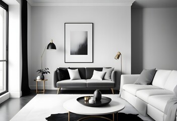 Photo interior modern design room 3d illustration