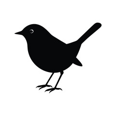 common yellowthroat bird silhouette art illustration