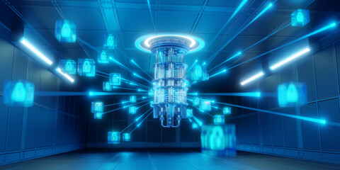 Quantum Encryption System in Futuristic Data Center
