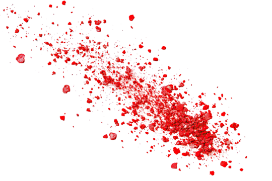 Abstract red explosion design