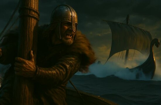 Viking at sea