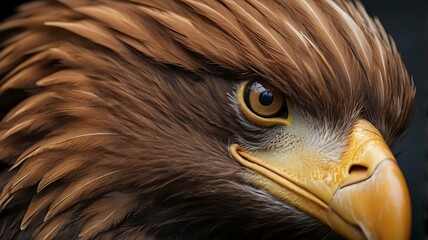 Eagle&rsquo;s sharp features captured up close.